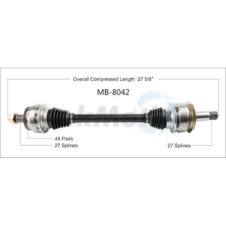 SURTRACK AXLE MB-8042